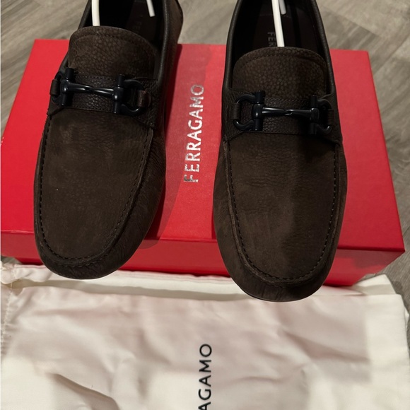 Salvatore Ferragamo Dark Brown Men's Loafers